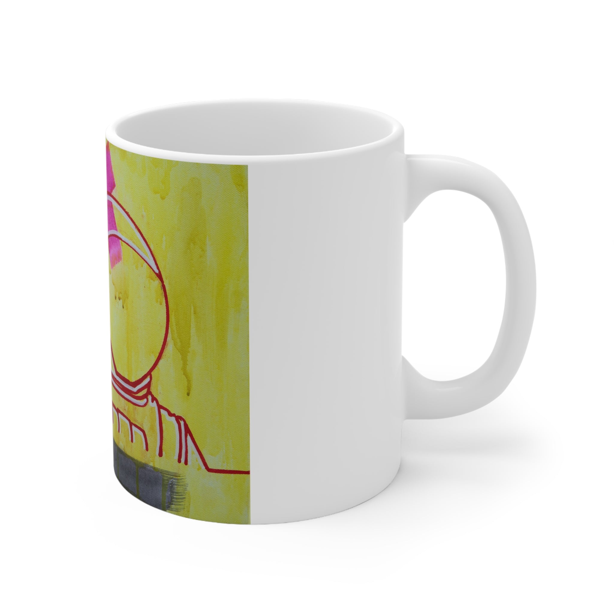 Astroguy Ceramic Mug — Colorful Neon Space Coffee Cup 11oz